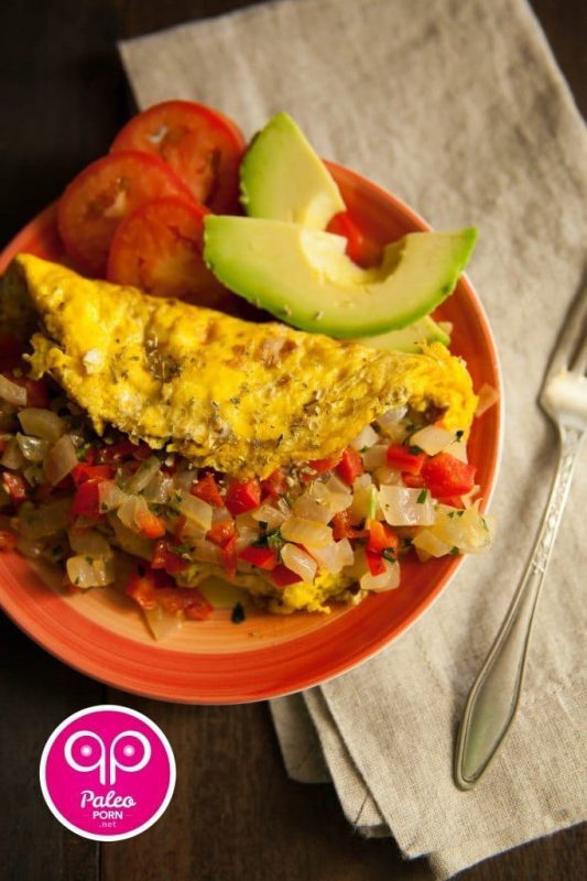 Paleo Omelet with Red Pepper