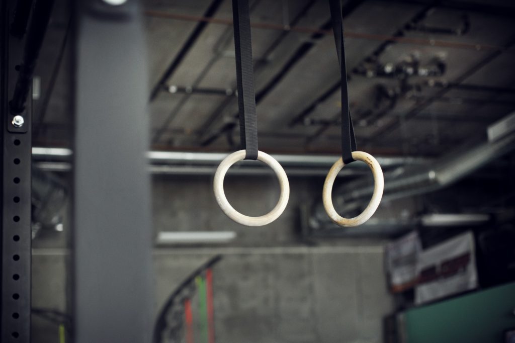 gymnastic rings are a great tool for building strength